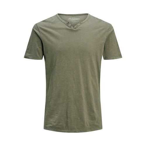 Jack & Jones Shirt Henley Shirt T-Shirt JJESPLIT NECK TEE