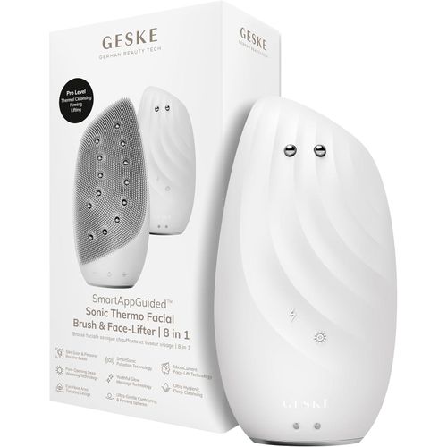 LIEFERUMFANG: Sei Teil der GESKE Beauty Revolution, mit dem GESKE SmartAppGuided Sonic Thermo Facial Brush & Face-Lifter | 8 in 1 & magnetischem Ladek