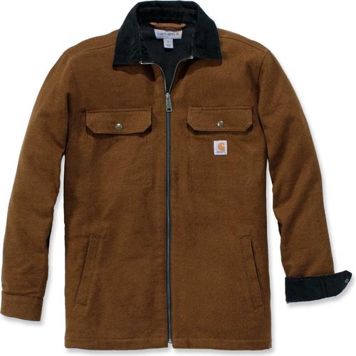 Carhartt Rain Defender Pawnee Zip Hemd Farbe: Braun, Grösse: XXL