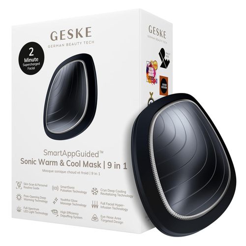 9 in 1 Beauty LED-Gesichtsmaske Voll-LED-Spektrum und Rotlichttherapie Wärme Kühlung Erhöhte Gesichtspflege-Aufnahme Gesichtsmassagegerät