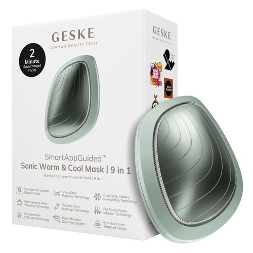 9 in 1 Beauty LED-Gesichtsmaske Voll-LED-Spektrum und Rotlichttherapie Wärme Kühlung Erhöhte Gesichtspflege-Aufnahme Gesichtsmassagegerät
