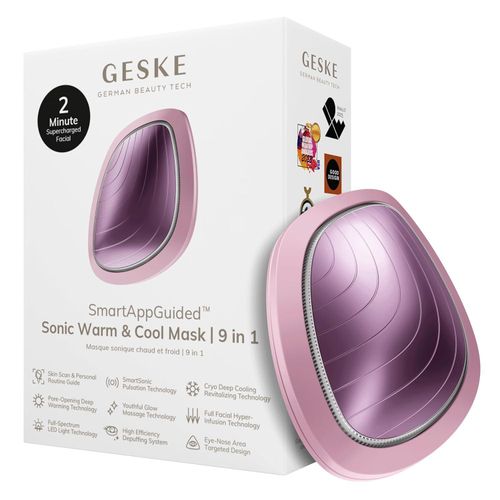 9 in 1 Beauty LED-Gesichtsmaske Voll-LED-Spektrum und Rotlichttherapie Wärme Kühlung Erhöhte Gesichtspflege-Aufnahme Gesichtsmassagegerät