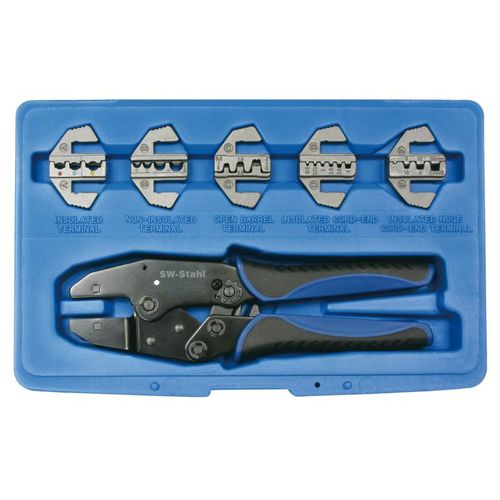 SWSTAHL Crimpzange Kabelschuhklemmzangensatz, 6-tlg. 42585l