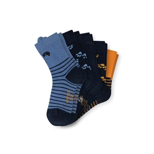Kurzsocken SCHIESSER "Socken Legwear Kids 5er Pack", Mädchen, Gr. 27-30, blau, Obermaterial: 75% Baumwolle CO. 24% Polyamid PA. 1% Elasthan EL., Socken