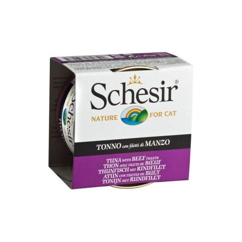 Schesir Gelee 12x85g Thunfisch mit Rinderfilet