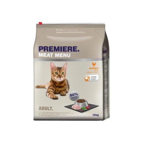 PREMIERE Meat Menu roquettes chat adulte Volaille 10 kg