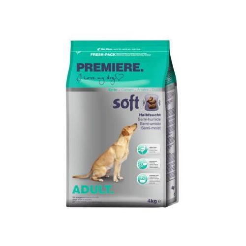 PREMIERE Croquettes moelleuses pour chien adulte Canard 4 kg