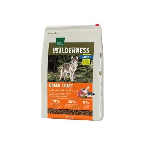 REAL NATURE WILDERNESS Mini Adult Green Coast canard au saumon et aux crevettes 4 kg