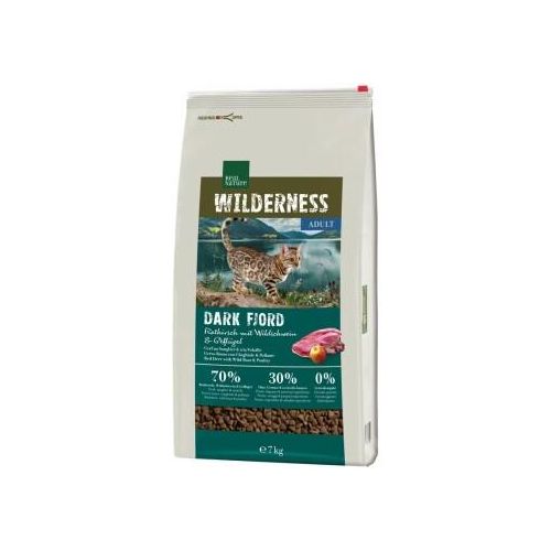 REAL NATURE WILDERNESS Trockenfutter Katze, Adult, Dark Fjord, Rothirsch, Wildschwein & Geflügel 7 kg