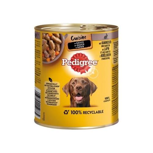 Pedigree Nassfutter Hund Adult Cuisine in Sauce Kaninchen 12x800 g