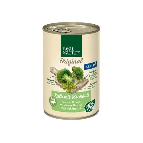 REAL NATURE Superfood Adult Veau au brocoli 6x400 g