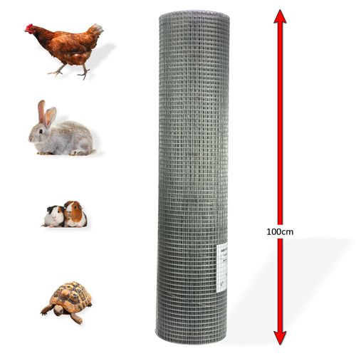 Voliéric Quadratische verzinkte Masche, verzinkt 13 mm, 1x20 m, Draht 0,8 mm