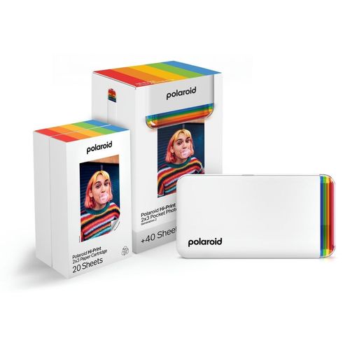 Polaroid 6438, Thermodruck, 2.1" x 3.4" (5.3 x 8.6 cm), Bluetooth, Direktdruck, Weiß