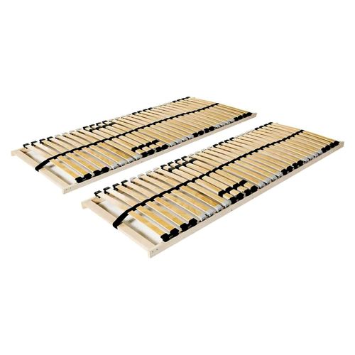 Lattenroste für Betten, Tagesbetten und Seniorenbetten, geeignet für Studentenwohnheime, Wohnungen, Schlafzimmer und Hotels, 2 Stück mit 28 Latten, 7 Zonen, 70x200 cm