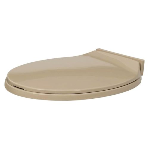 WC-Sitz oval mit Absenkautomatik in Beige
