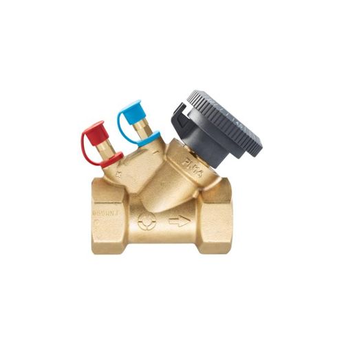 Oventrop HydroCom Strangregulierventil 1062704 DN 15, Rp 1/2, PN 16, beiderseits Innengewinde, Messing