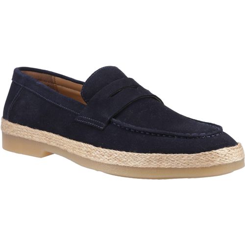 Hush Puppies Laurence Suède Heren Navy Instappers