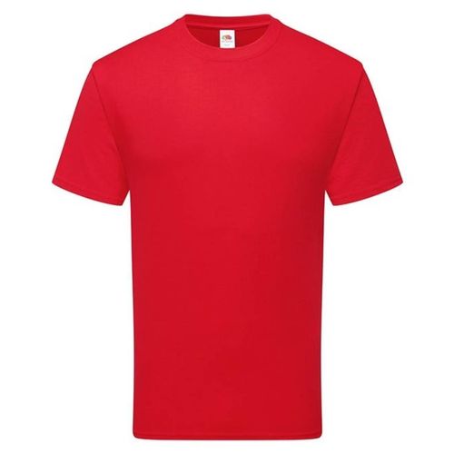 Fruit of the Loom Katoenen uniseks T-shirt voor volwassenen (Rood)