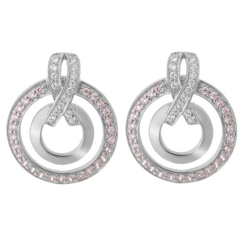 Orphelia 'Azalea' Dames 925 Sterling Zilveren Oorbellen - Zilver ZO-7095