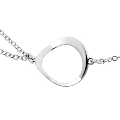 Orphelia 'Renée' Dames 925 Sterling Zilveren Hanger - Zilver/Roze ZK-7181