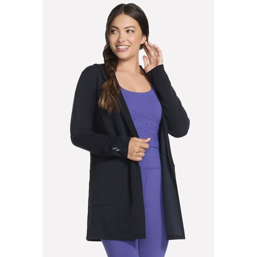 Skechers SKECHLUXE Elevate Rustige Hoodigan Dames Zwarte Cardigans