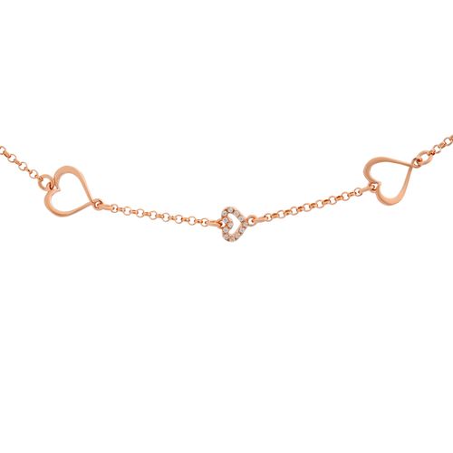 Orphelia 'Alfina' Dames 925 Sterling Zilveren Armband - Roze ZA-7383