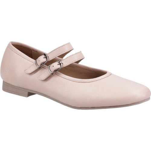 Hush Puppies Nancy Mary Jane Leren Dames Blush Ballerina's