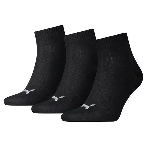 Puma Unisex Kwartaaltraining voor volwassenen (Pakket van 3) (Zwart)
