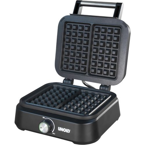 UNOLD Waffeleisen "48275", schwarz, B:28,6cm H:13,3cm T:29,2cm, Waffeleisen, Belgisches Waffeleisen Brüssel