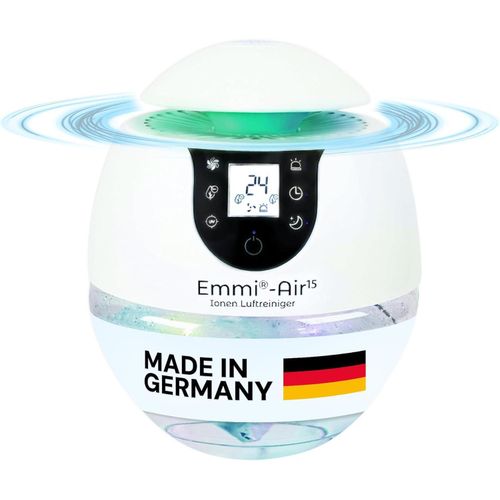 Emmi Air Ion Luftreiniger für Räume bis 35 m², für Allergiker & Raucherzimmer, neutralisiert Gerüche mit Ionen, gegen Staub, Viren, Pollen & Gerüche