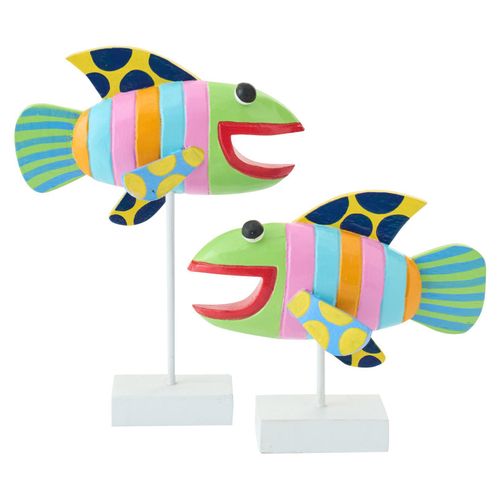 J-Line Set Von 2 Fisch Umi Albasia Multi Small