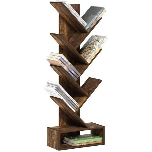 Holz-Bibliothek in Baumform mit sieben Stockwerken für jeden Raum umgestalten.