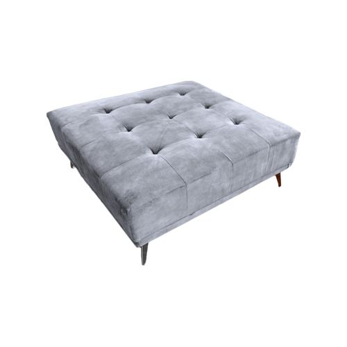 HOCKER WIOLO Grau Velvet
