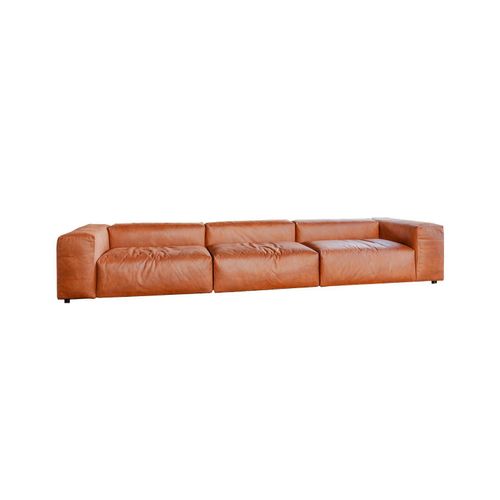 MODULSOFA MIA Braun Lederfaserstoff