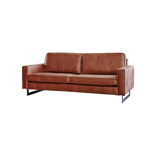 SOFA VILNIUS Braun Lederfaserstoff