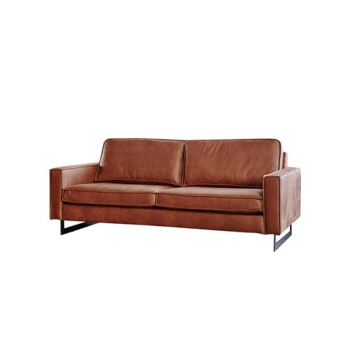 SOFA VILNIUS Braun Lederfaserstoff