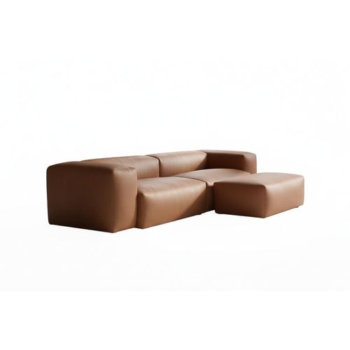 SOFA CELESTE Braun Lederfaserstoff