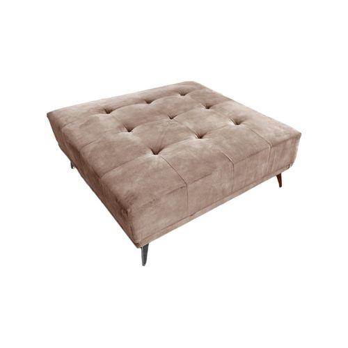 HOCKER WIOLO Taupe Velvet