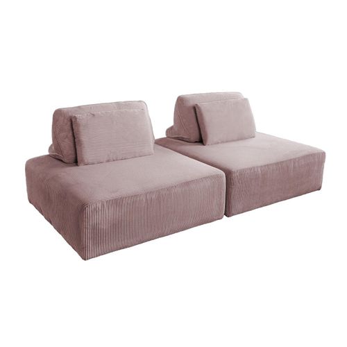 MODULSOFA WIOLO SOFT 2 MODULE 2 KISSEN Pink Cord