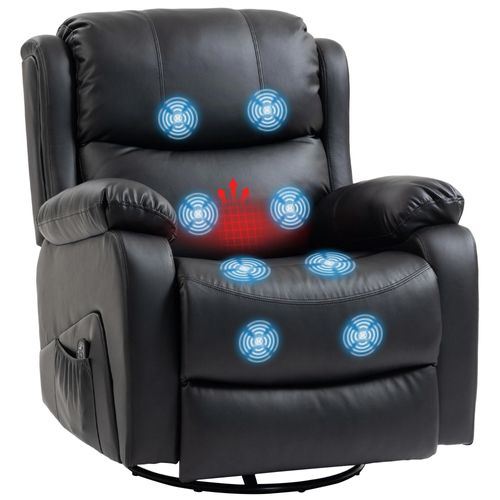 HOMCOM Relaxsessel mit Massagefunktion TV-Sessel mit Liegefunktion