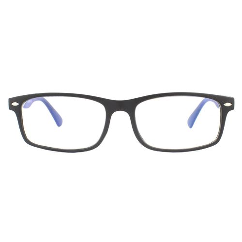 Montana rechthoekige matzwarte unisex vrouwenglazen frames