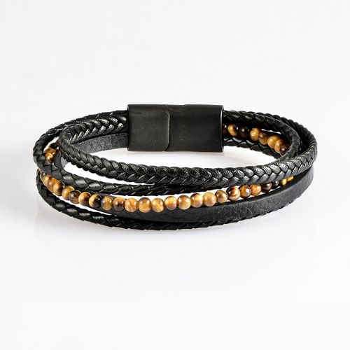 US Polo Assn Jewellery Brandon Schwarzes Armband