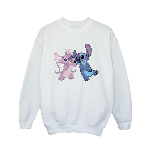 Disney Meisjes Lilo & Stitch Kusjes Sweatshirt (Wit)