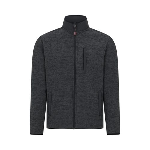 Mountain Warehouse Heren Hayfield Fleece Top met Volledige Rits en Nepbontvoering (Kolen)
