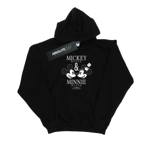 Disney Heren Mickey en Minnie Mouse Mousecrush Mondays Hoodie (Zwart)
