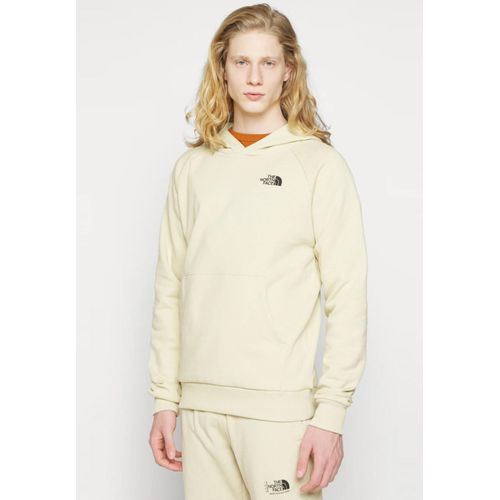 The North Face Heren Reglan Red Box Hoodie in Bleached Gravel
