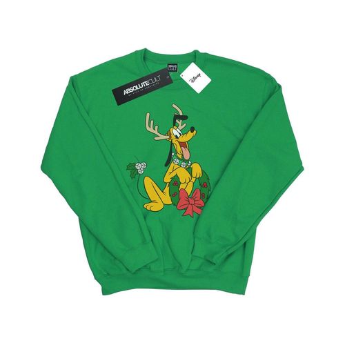 Disney Heren Pluto Kerstmis Rendier Sweatshirt (Iers Groen)