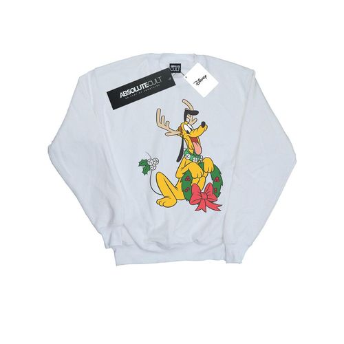 Disney Heren Pluto Kerstmis Rendier Sweatshirt (Wit)