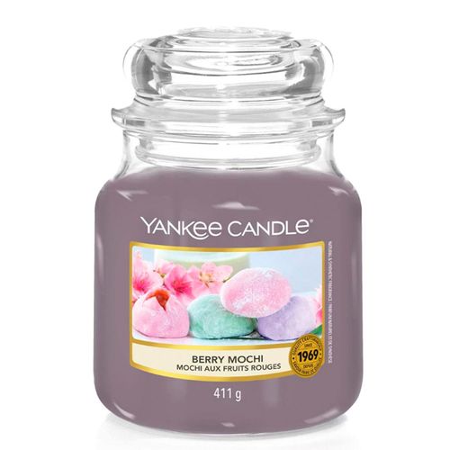 Yankee Candle Originele Medium Pot Geurkaars Berry Mochi, 411g