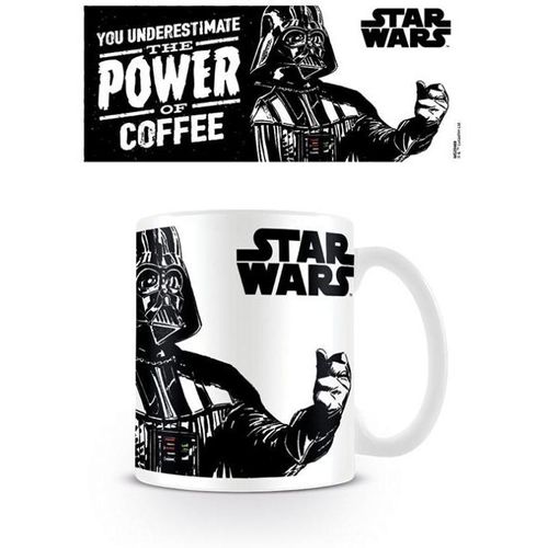 Star Wars De kracht van koffie mok (Wit/zwart)